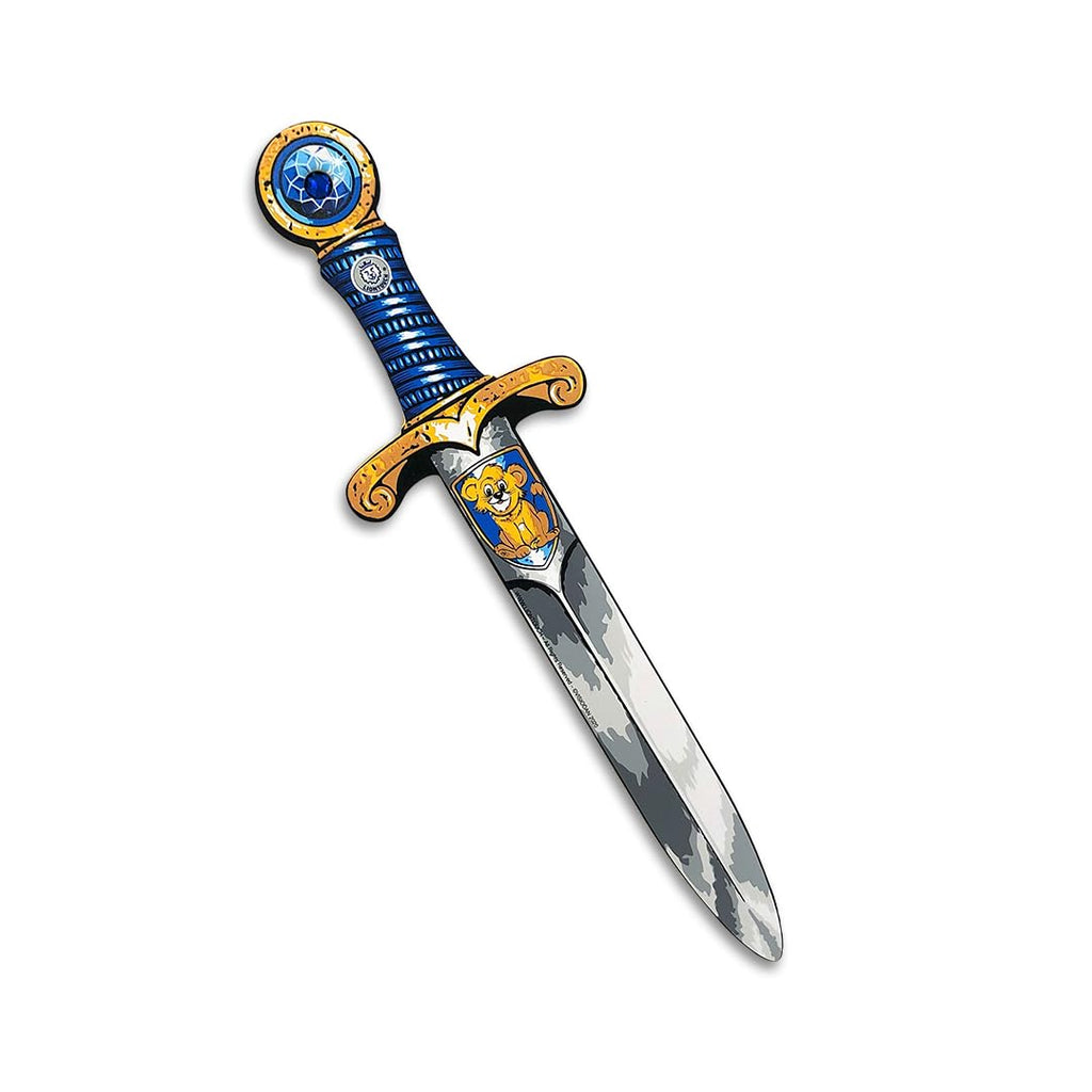 Liontouch Mini Lion Foam Sword – Blue Foam Dagger for Toddler Boys Ages 3-6, 13.8 Inches, Safe Pretend Play Knight Accessory