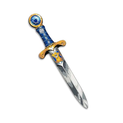 Liontouch Mini Lion Foam Sword – Blue Foam Dagger for Toddler Boys Ages 3-6, 13.8 Inches, Safe Pretend Play Knight Accessory