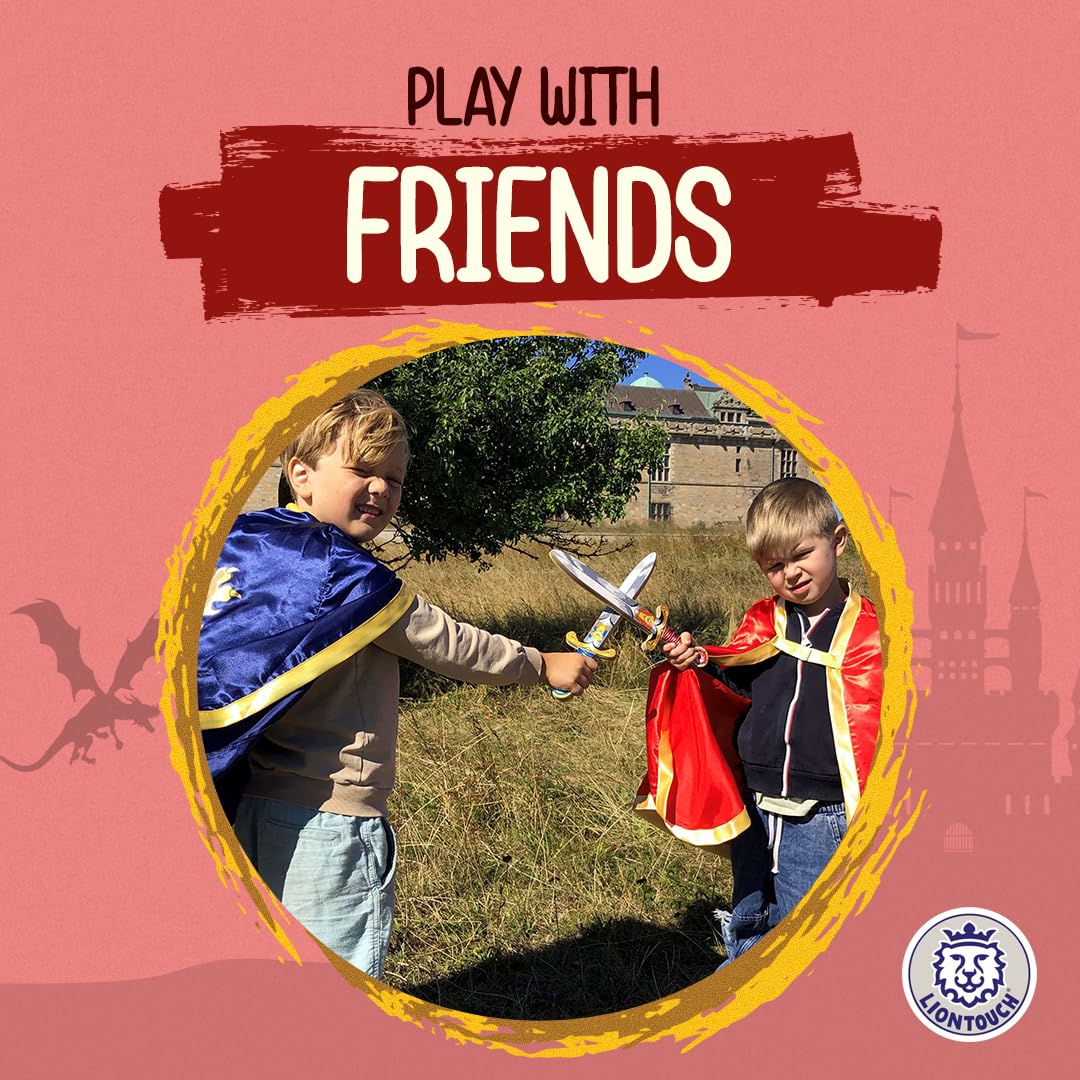 Liontouch Mini Lion Foam Sword – Red, 13.8-Inch Safe Pretend Play Dagger for Toddlers
