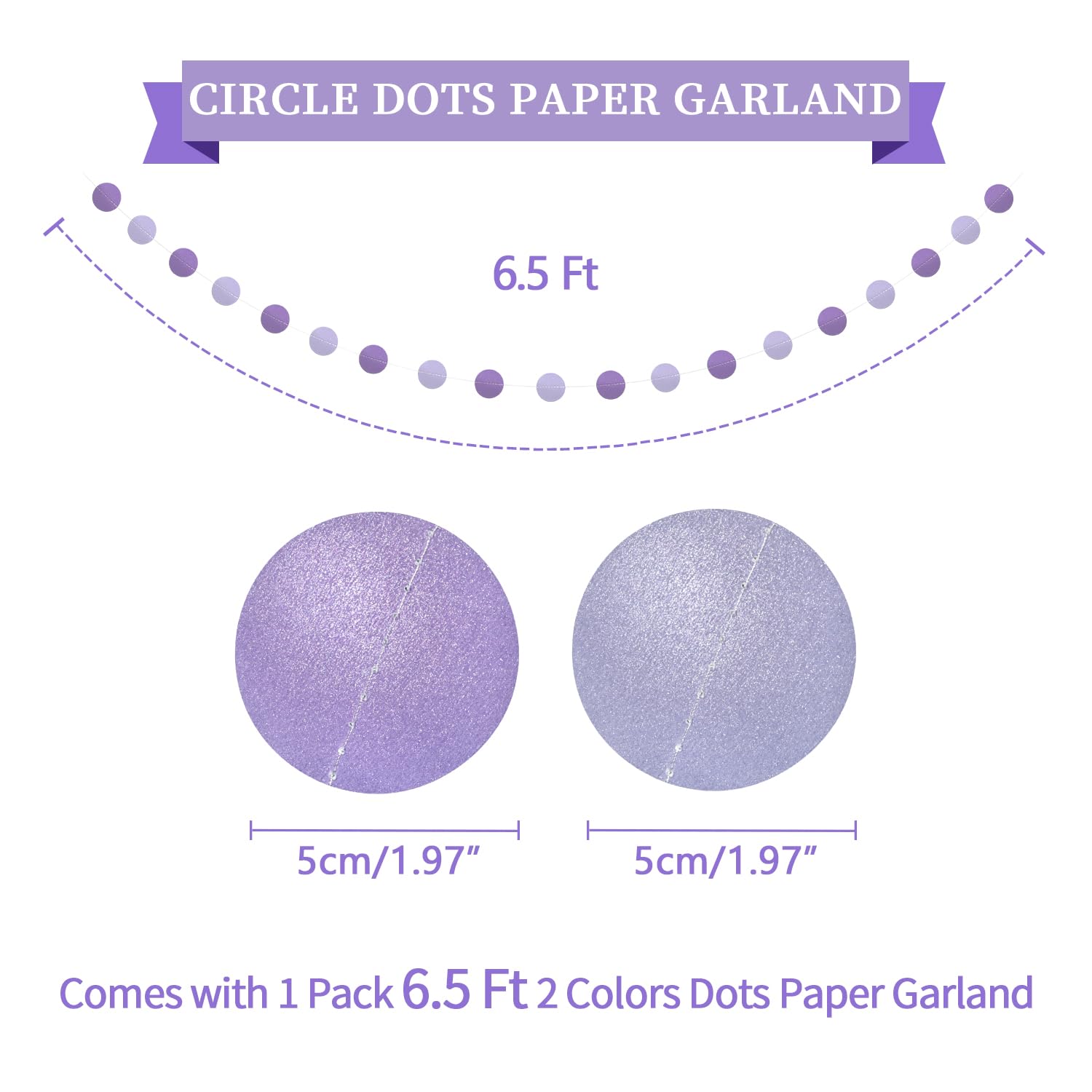 LITAUS Purple Birthday Decorations Kit – 16-Piece Set with Pre-Strung Banner, Honeycomb Balls, Garland & Swirls