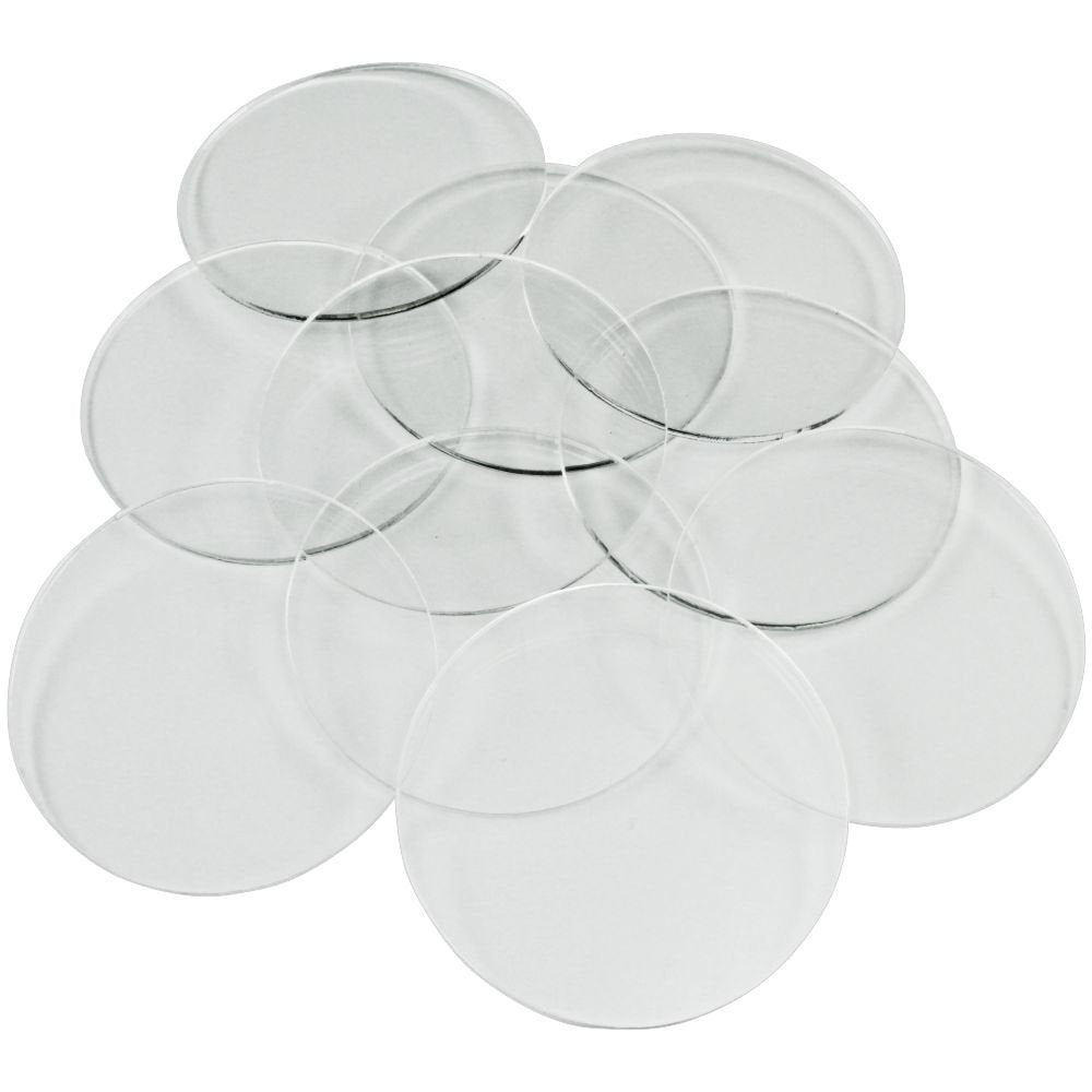 LITKO 50mm Round Clear Acrylic Bases Set of 10 – 1.5mm Thin for Warhammer 40k & Age of Sigmar