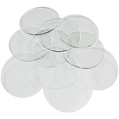 LITKO 50mm Round Clear Acrylic Bases Set of 10 – 1.5mm Thin for Warhammer 40k & Age of Sigmar