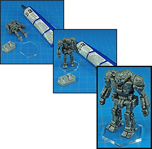 LITKO 50mm Round Clear Acrylic Bases Set of 10 – 1.5mm Thin for Warhammer 40k & Age of Sigmar