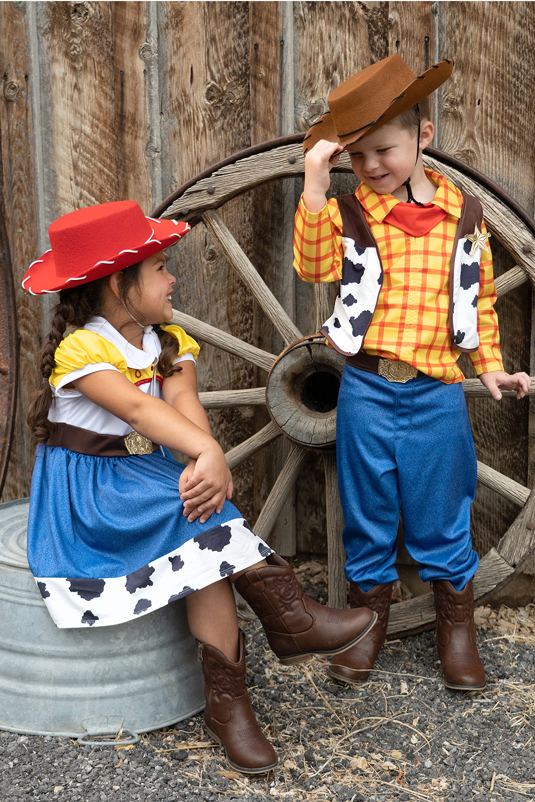 Little Adventures Cowboy and Cowgirl Felt Hat for Kids - One Size Costume Accessory