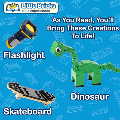 Little Bricks Build Experience: The Adventures of Brixie and Fig - Interactive Read & Build Toy for Kids Ages 6+