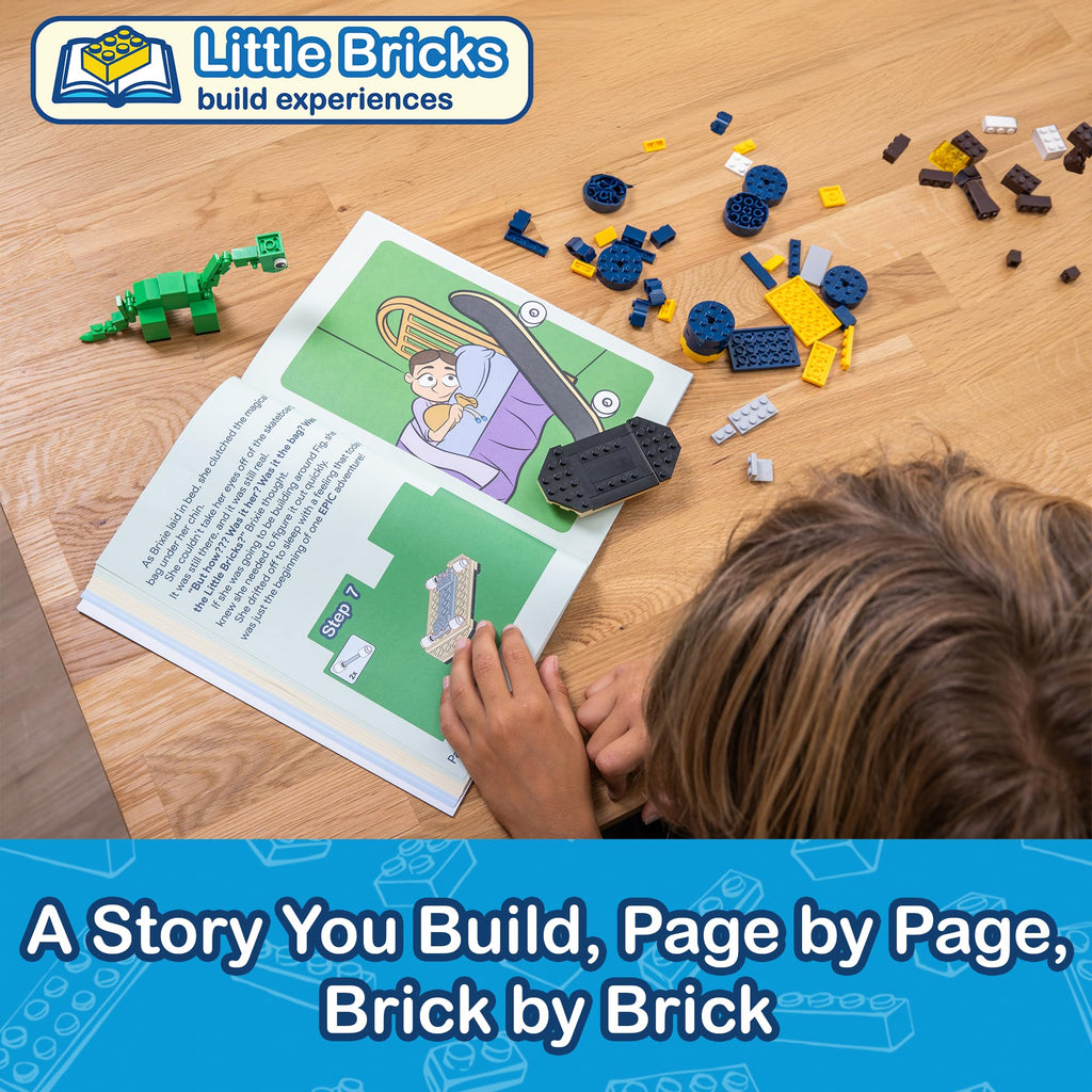 Little Bricks Build Experience: The Adventures of Brixie and Fig - Interactive Read & Build Toy for Kids Ages 6+