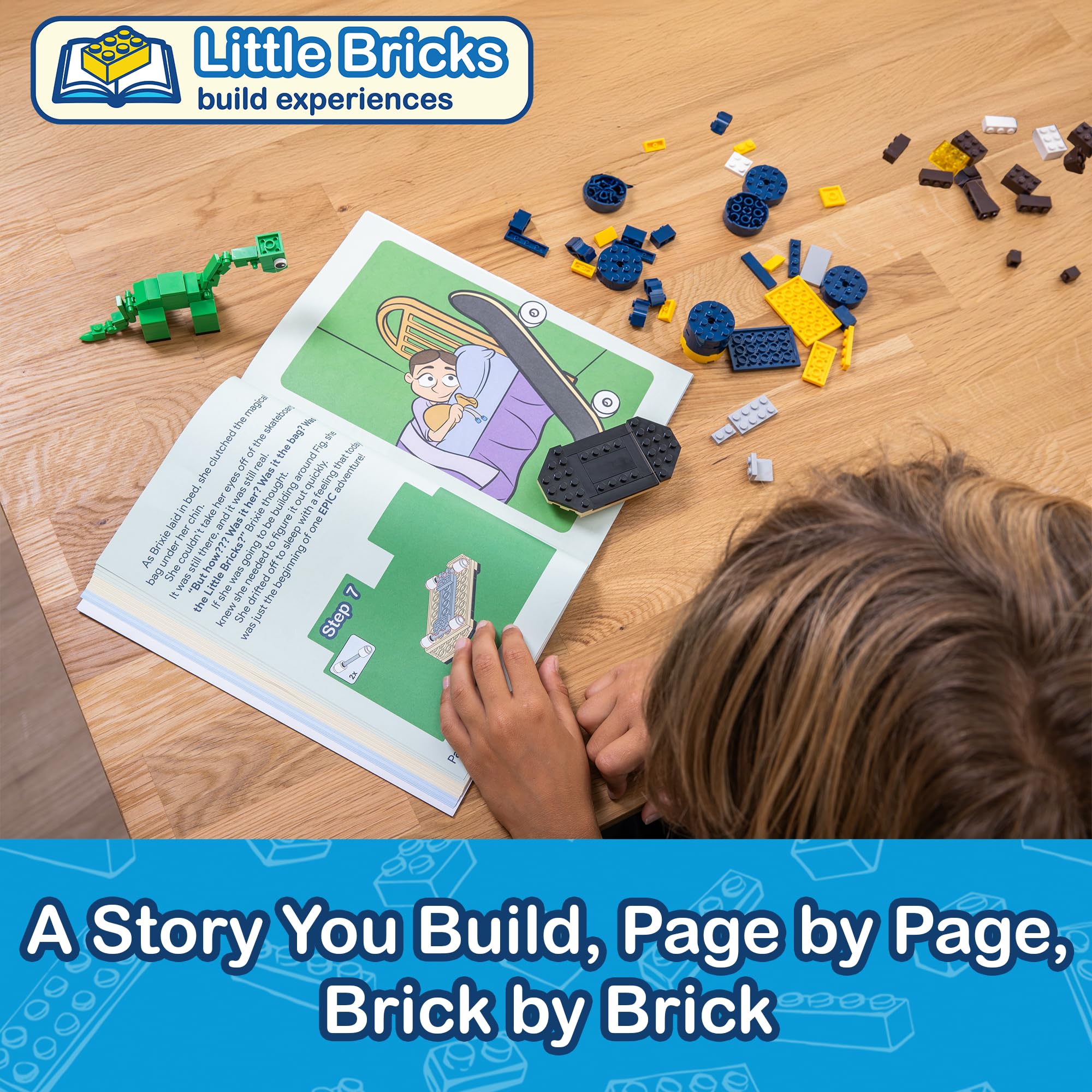 Little Bricks Build Experience: The Adventures of Brixie and Fig - Interactive Read & Build Toy for Kids Ages 6+