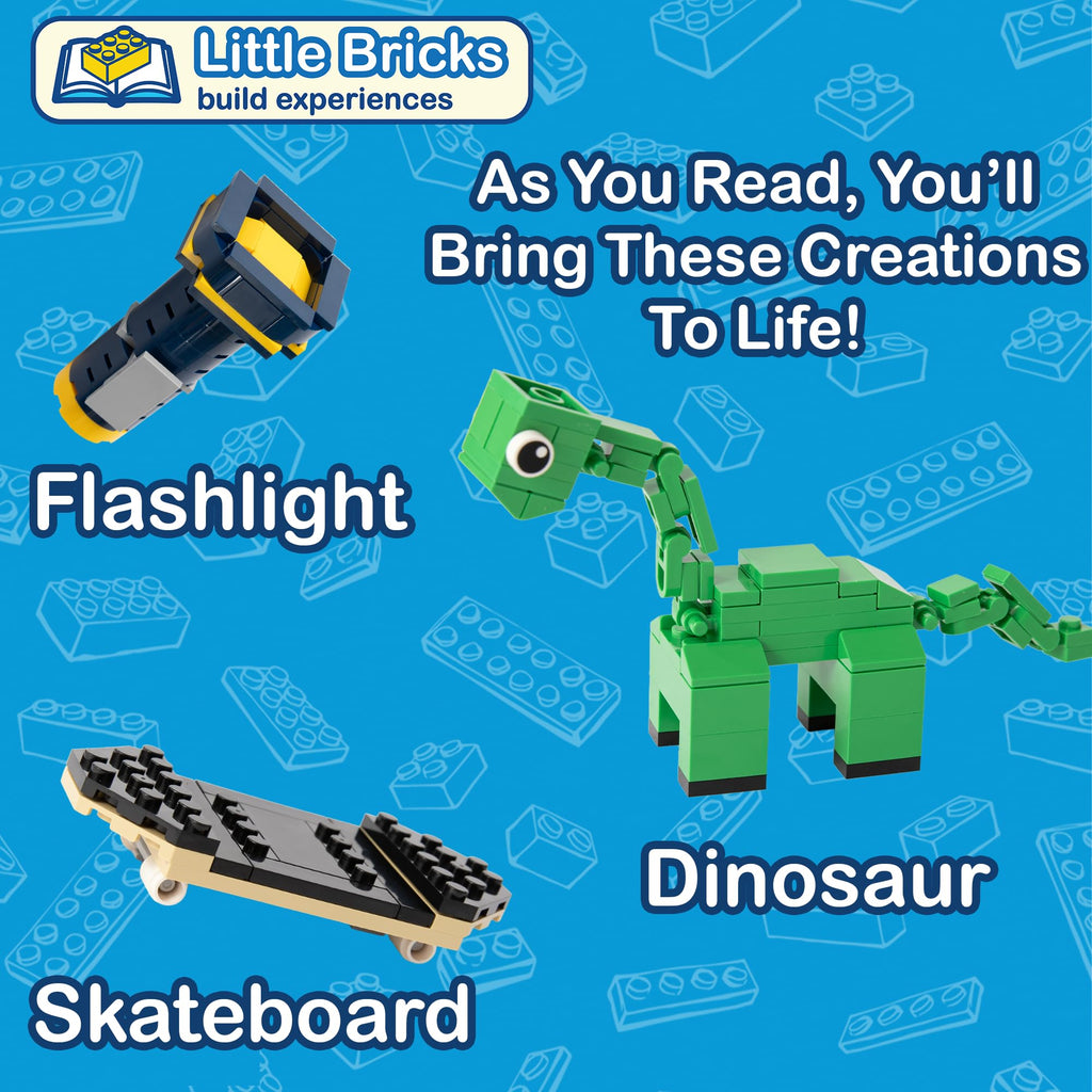 Little Bricks Build Experience: The Adventures of Brixie and Fig - Interactive Read & Build Toy for Kids Ages 6+