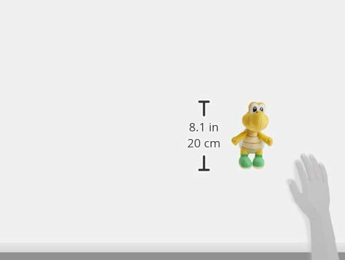 Little Buddy Super Mario All Star Collection Koopa Troopa Plush - 7 Inch Soft Toy with Removable Shell