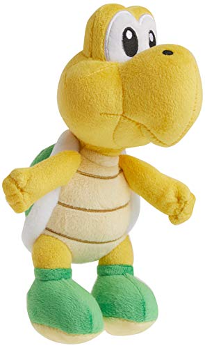 Little Buddy Super Mario All Star Collection Koopa Troopa Plush - 7 Inch Soft Toy with Removable Shell