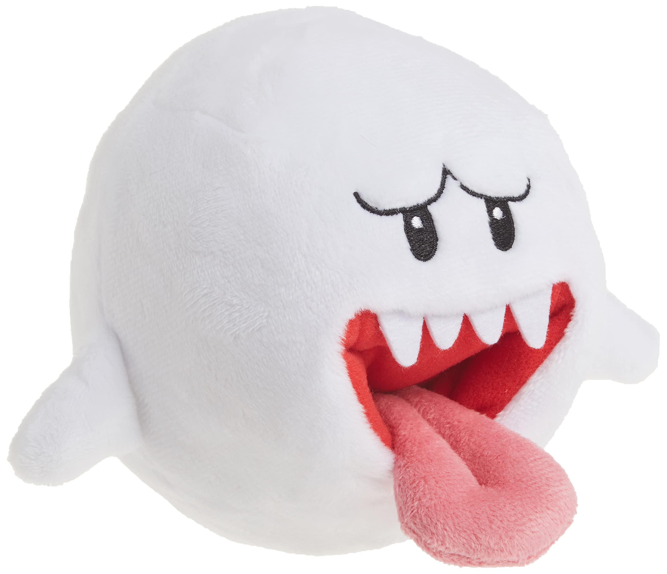 Little Buddy Super Mario All-Stars Boo Plush Toy - 4-Inch Soft Ghost Doll