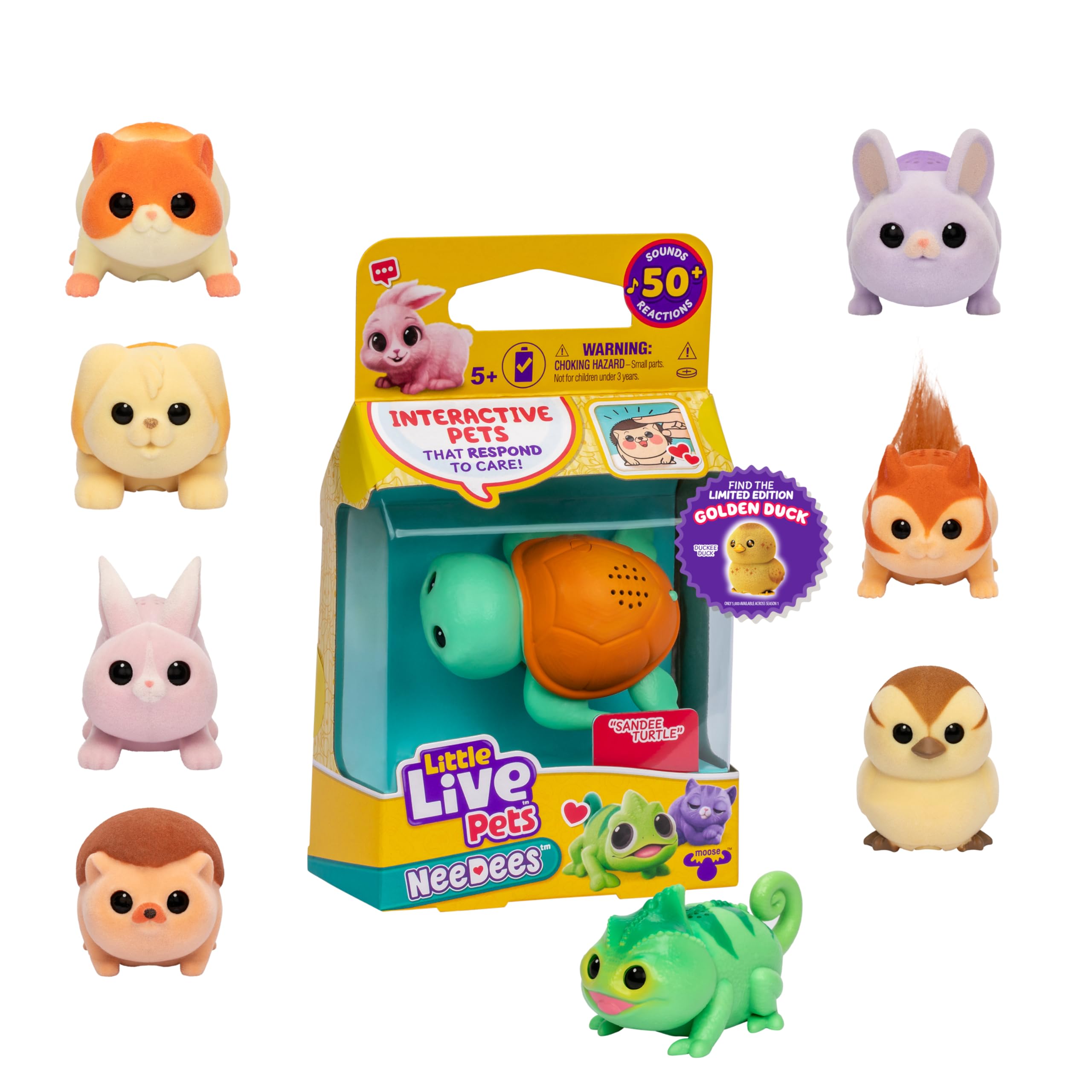 Little Live Pets NeeDee Wearable Electronic Pet Toy – Interactive with 50+ Sounds and Score Tracker, for Kids Ages 5+