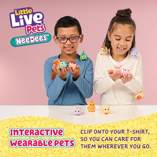 Little Live Pets NeeDee Wearable Electronic Pet Toy – Interactive with 50+ Sounds and Score Tracker, for Kids Ages 5+