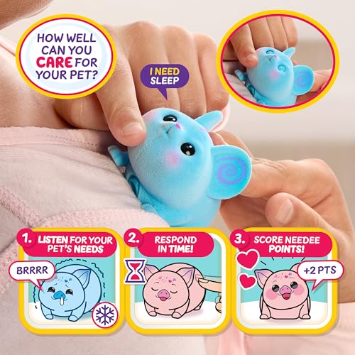 Little Live Pets NeeDee Wearable Electronic Pet Toy – Interactive with 50+ Sounds and Score Tracker, for Kids Ages 5+