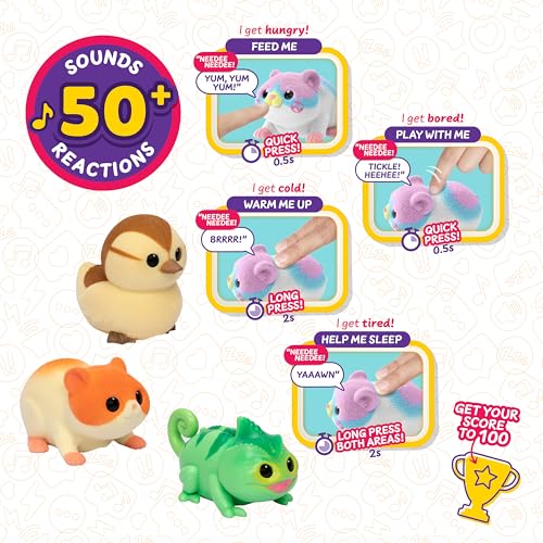 Little Live Pets NeeDee Wearable Electronic Pet Toy – Interactive with 50+ Sounds and Score Tracker, for Kids Ages 5+