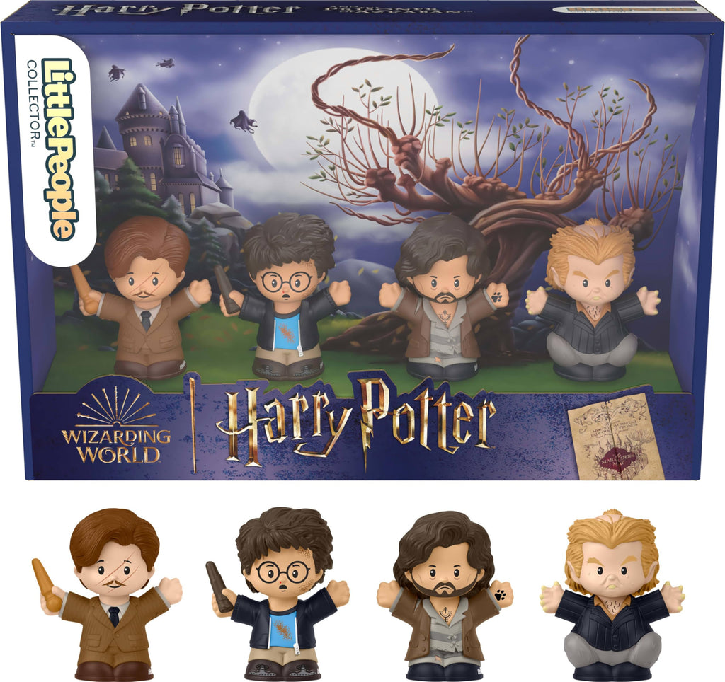 Little People Collector Harry Potter Prisoner of Azkaban Set – 4 Movie-Inspired Figures in Display Box for Adult Fans