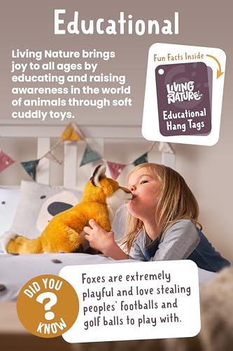 Living Nature Golden Retriever Puppy Plush Toy – 6-Inch Eco-Friendly Soft Toy with Realistic Detailing