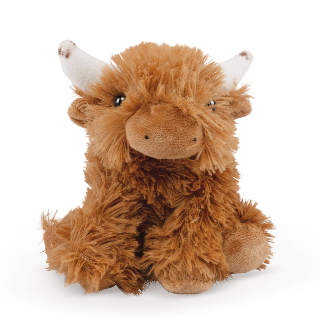 Living Nature Little Highland Cow Plush Toy – 5-Inch Eco-Friendly Stuffed Animal from Recycled Bottles