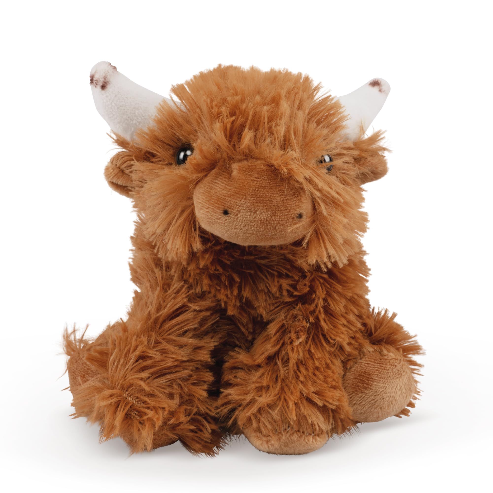 Living Nature Little Highland Cow Plush Toy – 5-Inch Eco-Friendly Stuffed Animal from Recycled Bottles