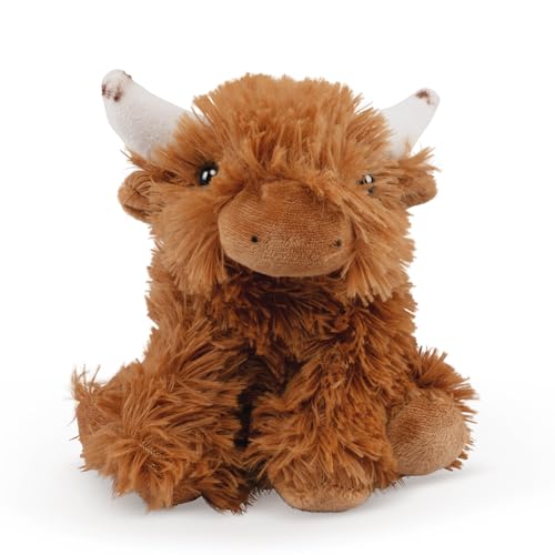 Living Nature Little Highland Cow Plush Toy – 5-Inch Eco-Friendly Stuffed Animal from Recycled Bottles