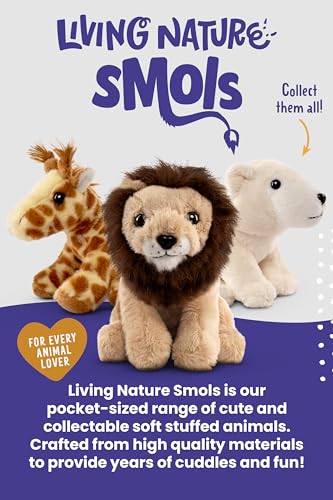 Living Nature Little Highland Cow Plush Toy – 5-Inch Eco-Friendly Stuffed Animal from Recycled Bottles