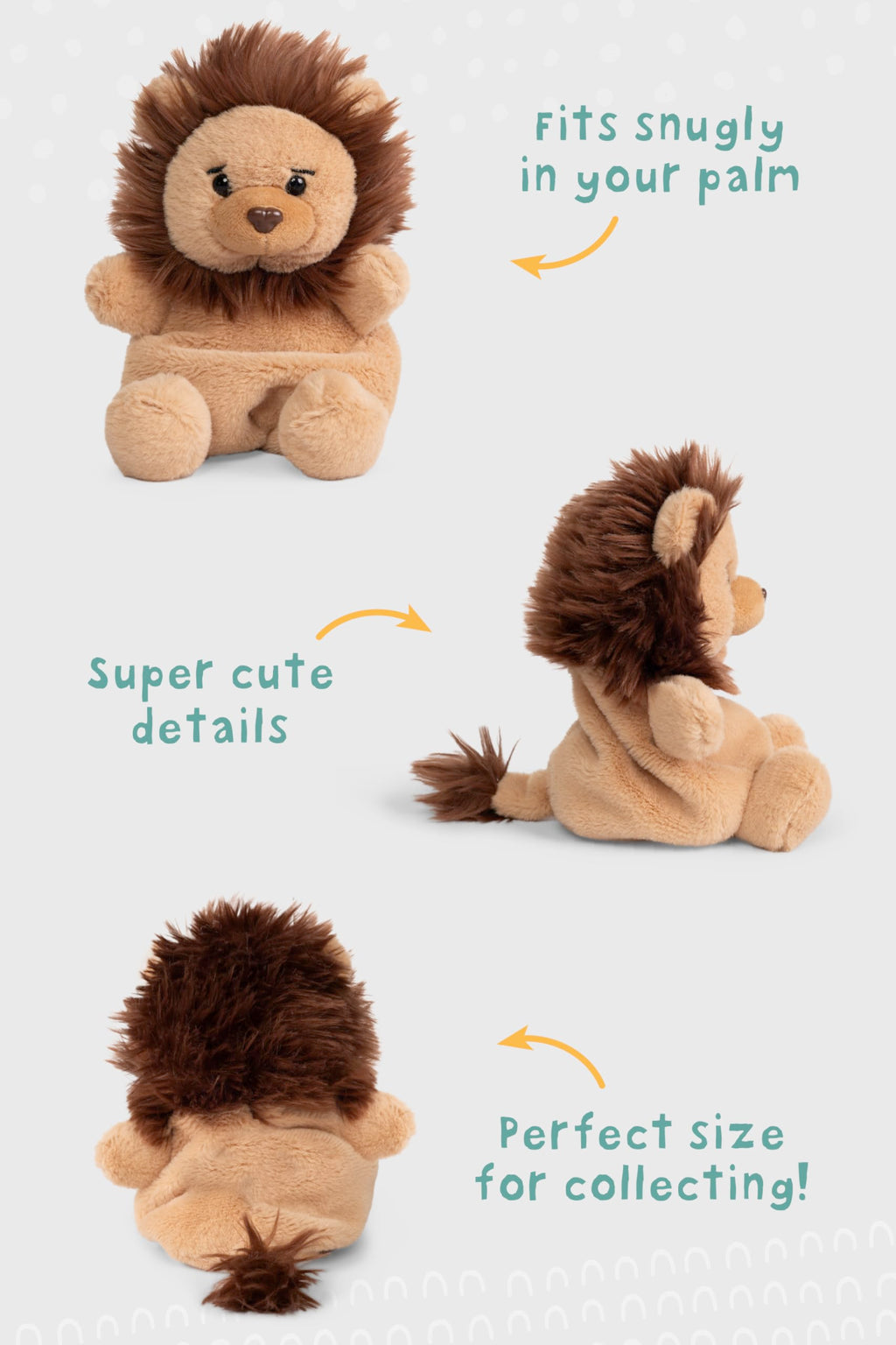 Living Nature Little Snugglies Lion – Compact Soft Toy with Recycled Stuffing