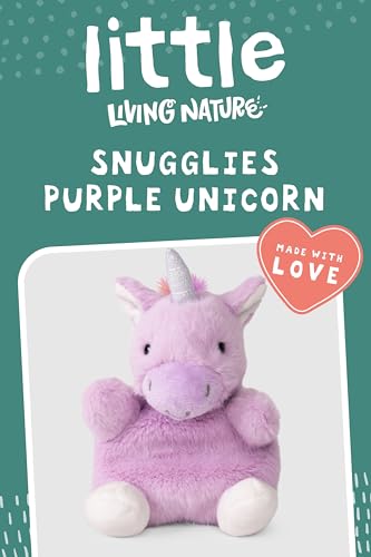 Living Nature Little Snugglies Purple Unicorn Plush Toy - Mini Collectible Stuffed Animal