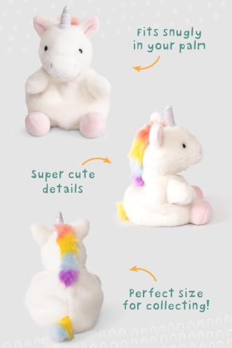 Living Nature Little Snugglies White Unicorn Plush Toy – Soft, Collectible Mini Stuffed Animal Made with Recycled Materials