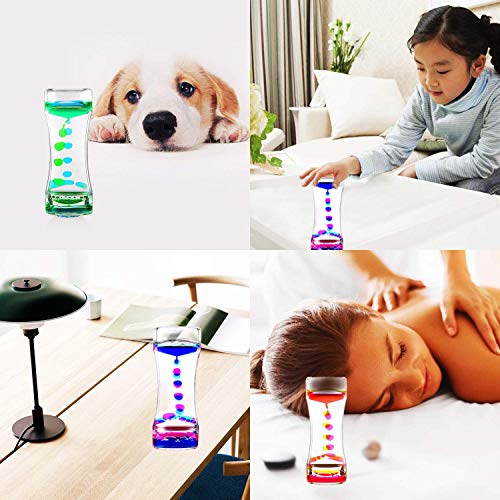 LIVOND 3-Pack Calming Sensory Toys - Liquid Motion Bubbler Timers for Kids with Autism, ADHD, Anxiety - Style #3