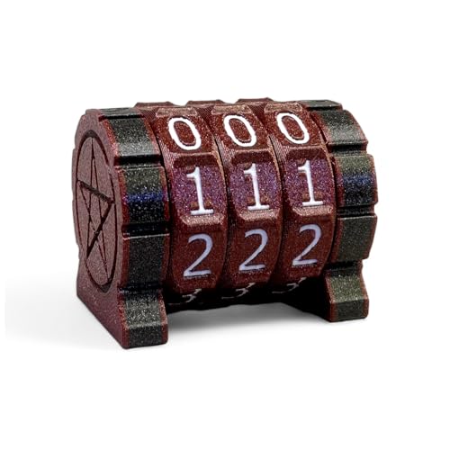 Lixusia Life Counter Health Tracker for Board Games, TTRPGs, MTG – Red with White Numbers (0-999)