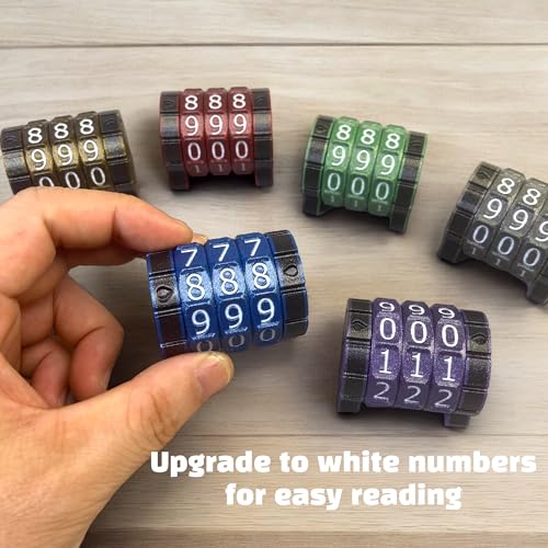 Lixusia Purple Life Counter Health Tracker – 0-999 Range for MTG, DND & Board Games with Teardrop Indicator