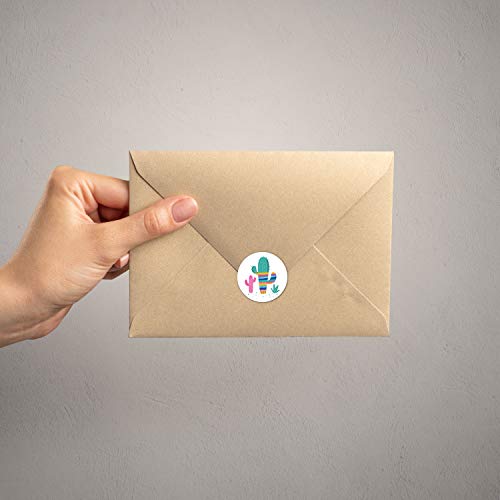 Llama Party Stickers - 250 Festive Desert Event Decals, 1.5" Round - SBLABELS