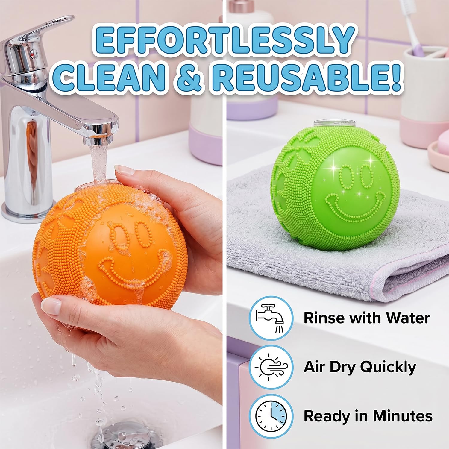 LLIEIFQ Fuzz Ball Squishy Stress Ball Toy – Purple Soft Fidget Toy for Anxiety Relief