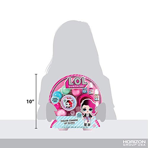 L.O.L. Surprise! DIY Color Change Lip Gloss Making Kit – Create 5 pH-Reactive Glosses with Flavors and Stickers