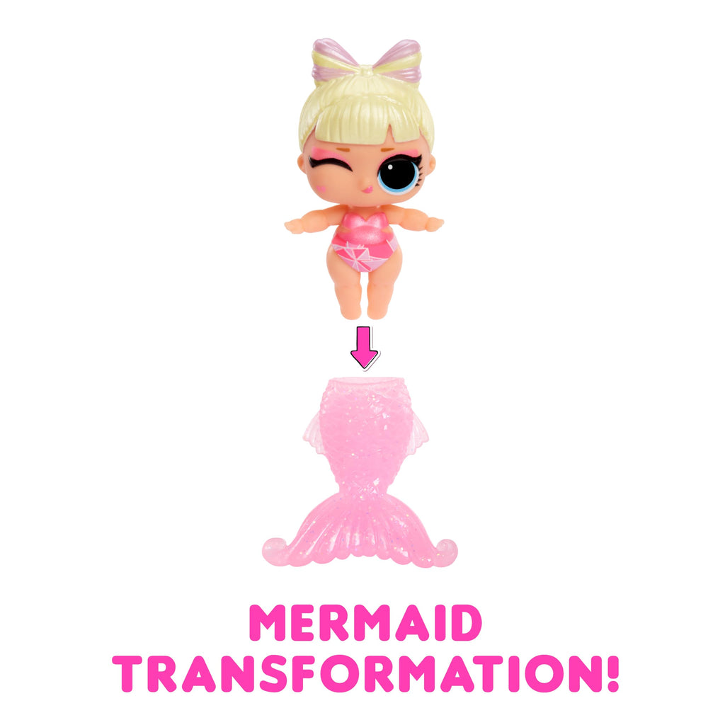 L.O.L. Surprise Mermaids Baby Sisters 8-Pack with Color-Change Tails and Accessories