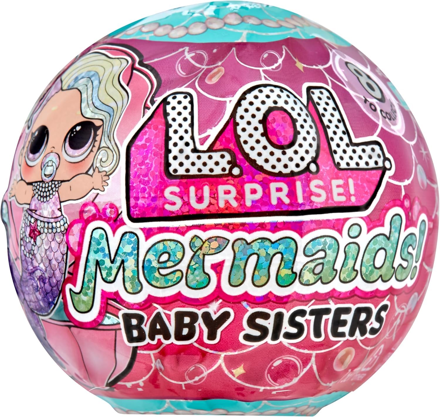 L.O.L. Surprise Mermaids Baby Sisters 8-Pack with Color-Change Tails and Accessories