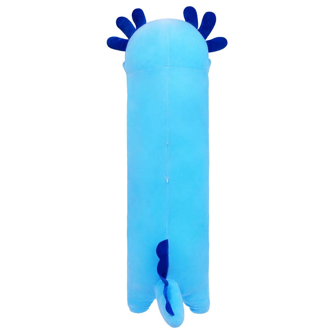 Long Axolotl Plush Body Pillow - 19.6" Soft Stuffed Animal for Kids, Blue Gift