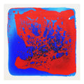 LONGKING 12x12 Sensory Floor Tile - Liquid Motion Tile for Kids, Blue-Red-Black