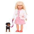Lori Nadine & Nix Mini Doll and Pinscher Puppy Play Set – 6-Inch Fashion Doll with Accessories for Kids Ages 3+