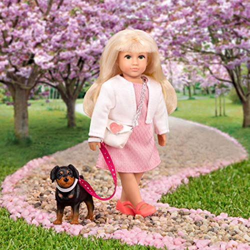 Lori Nadine & Nix Mini Doll and Pinscher Puppy Play Set – 6-Inch Fashion Doll with Accessories for Kids Ages 3+
