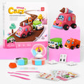 LOUFOR Air Dry Clay Kit for Kids – Make 3 Pull-Back Cars, Ultra-Light Modeling Clay with Tools & Tutorial