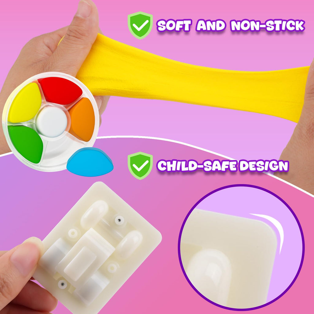 LOUFOR Air Dry Clay Kit for Kids – Make 3 Pull-Back Cars, Ultra-Light Modeling Clay with Tools & Tutorial