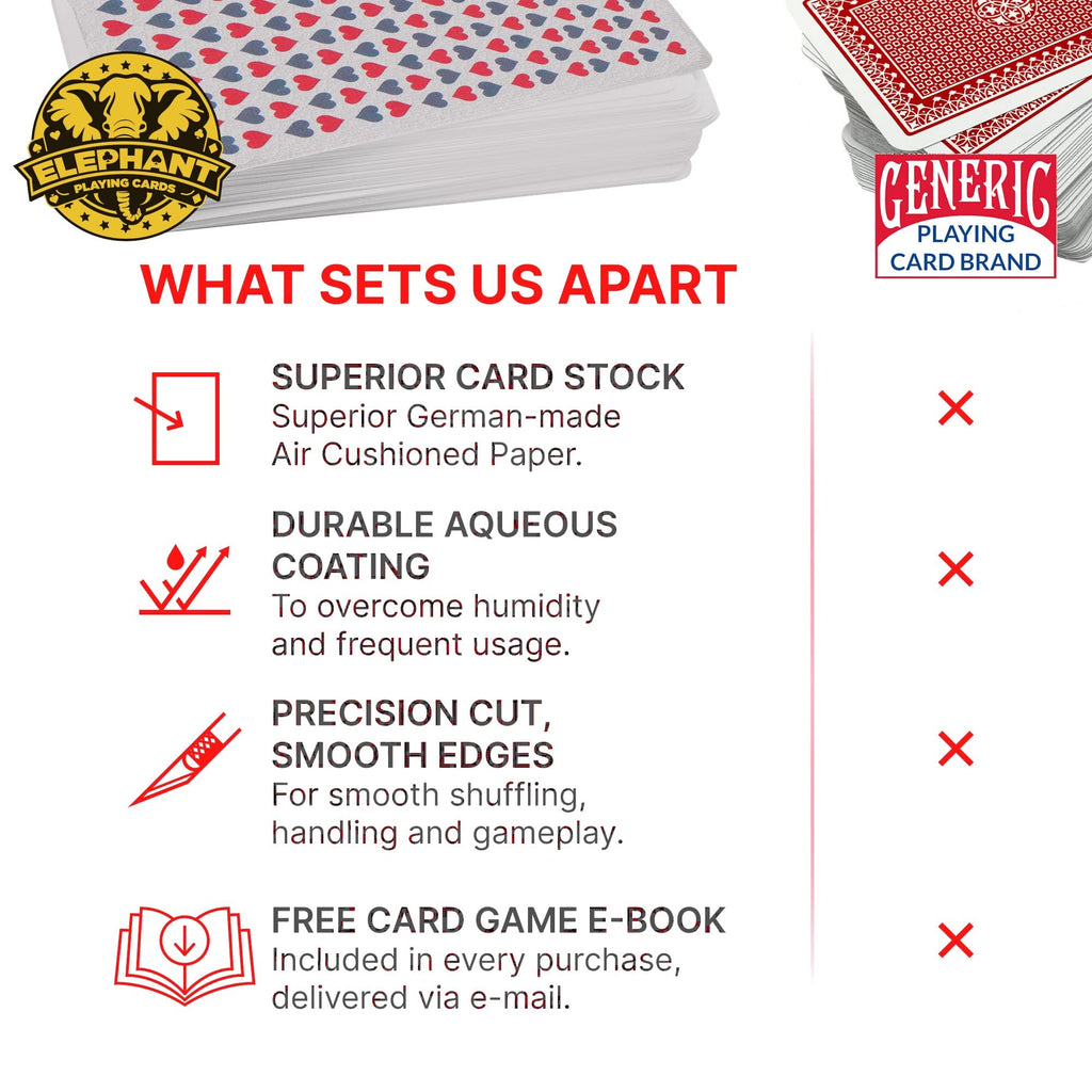 Love You Playing Cards, Red & Medieval Black Deck with Unique Hand Drawn Love Artwork