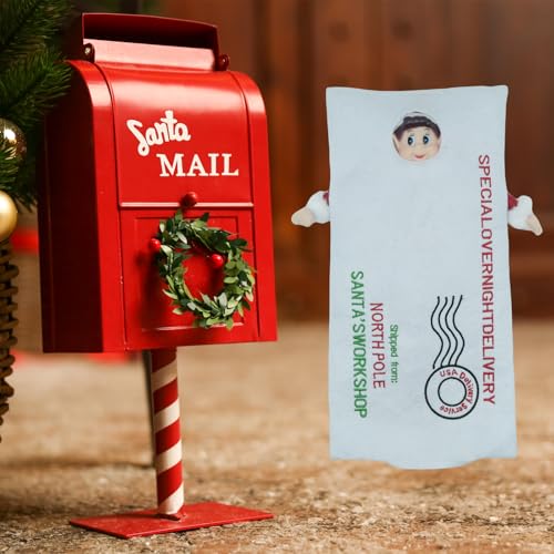 LovelfStory Santa's Letter Couture Elf Doll Clothes - White Outfit for Boy or Girl Elf Dolls