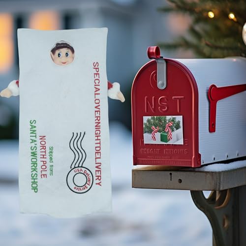 LovelfStory Santa's Letter Couture Elf Doll Clothes - White Outfit for Boy or Girl Elf Dolls