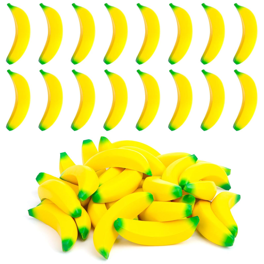LovesTown 15 Pack Banana Stress Toys - Mini Fidget Squeeze Toys for Kids Party Favors, Classroom Prizes, Stocking Stuffers
