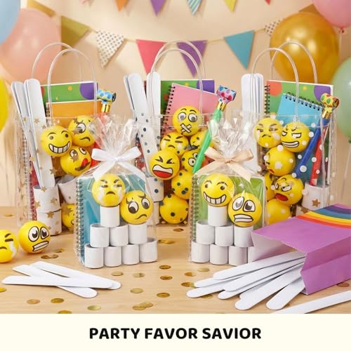 LovesTown 54 White Slap Bracelets – DIY Craft Snap Bracelets for Kids Party Favors, Classroom Prizes, and Goodie Bag Stuffers