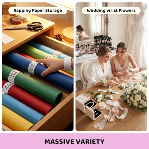 LovesTown 54 White Slap Bracelets – DIY Craft Snap Bracelets for Kids Party Favors, Classroom Prizes, and Goodie Bag Stuffers