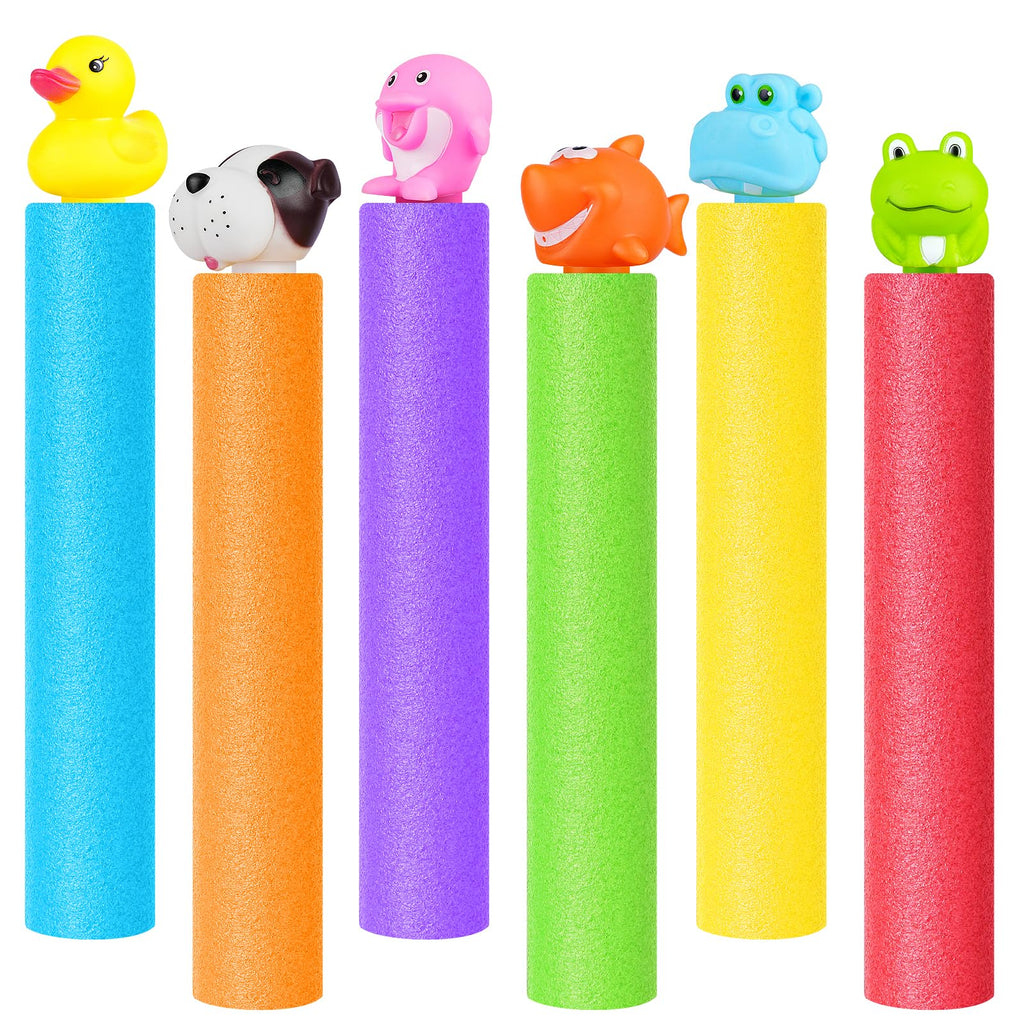 LQYoyz 6-Pack Water Guns - 40ft Range, Floating Blasters for Kids Ages 3-12, Summer Pool Beach Toy