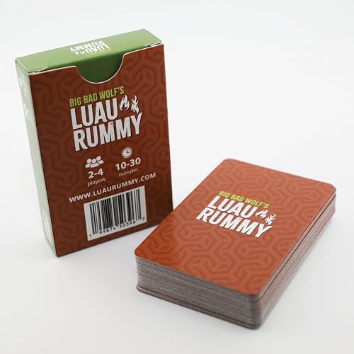 Luau Rummy Card Game (Red Deck) – Fast Family Rummy-Style Fun for Ages 5+